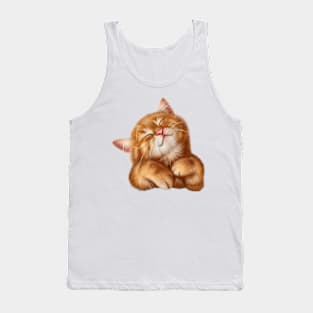 vintage-cute cat Tank Top